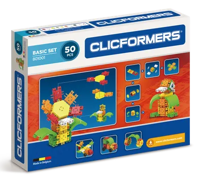 Clics Toys, Clicformers, klocki konstrukcyjne, 50 elementów