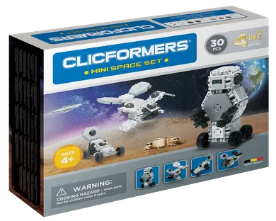 Clics Toys, Clicformers, Kosmos, klocki konstrukcyjne, 4w1, 30 elementów