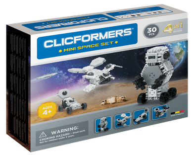 Clics Toys, Kosmos, klocki konstrukcyjne, 4w1, 30 elementów