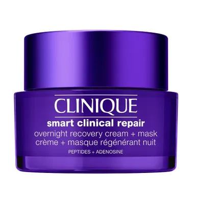 Clinique, Smart Clinical Repair Overnight Recovery Cream + Mask, przeciwstarzeniowy krem i maseczka na noc, 50 ml