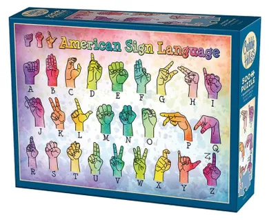 Cobble Hill, Amerykański język migowy, puzzle, 500 elementów
