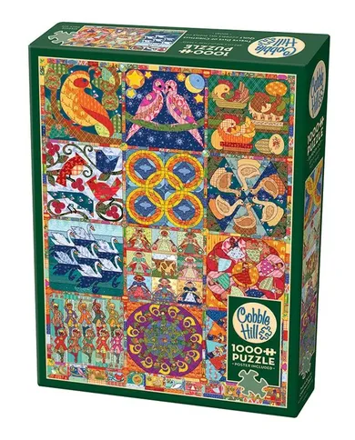 Cobble Hill, Dwanaście dni Świąt Bożego Narodzenia, puzzle, 1000 elementów