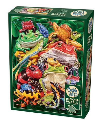 Cobble Hill, Kolorowe Żaby, puzzle, 1000 elementów