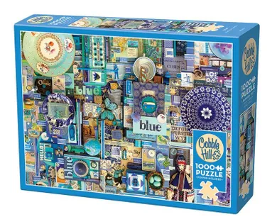 Cobble Hill, Pomaluj mój świat na kolor niebieski, puzzle, 1000 elementów