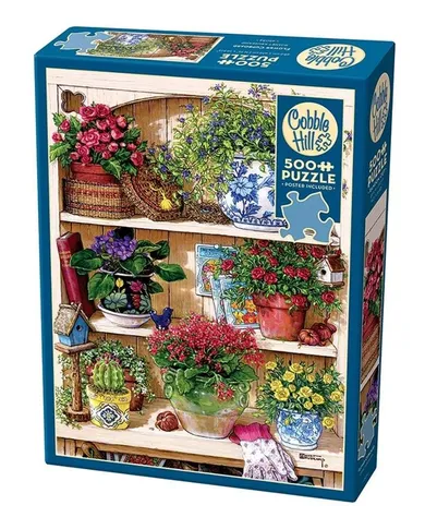 Cobble Hill, Regał z kwiatami, puzzle, 500 elementów