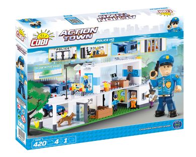 Cobi, Action Town, Kwatera główna policji, klocki, 420 elementów
