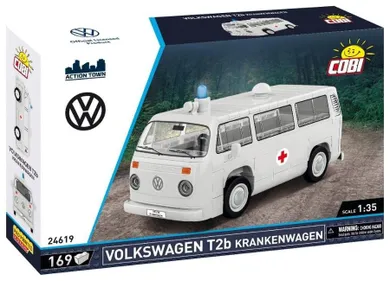 Cobi, Action Town, Volkswagen T2b Krankenwagen, klocki, 169 elementów