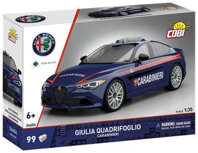 Cobi, Alfa Romeo Giulia Auad Carabinieri, klocki, 1:35, 99 elementów