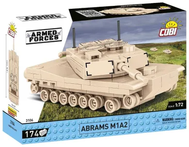 Cobi, Armed Forces, Abrams M1A2, klocki, 1:72, 174 elementy