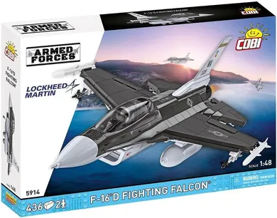 Cobi, Armed Forces, F-16C Fighting Falcon USAF, klocki, 1:48, 436 elementów