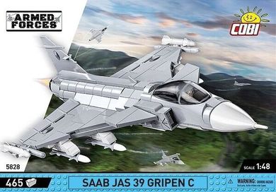 Cobi, Armed Forces, Szwedzki myśliwiec wielozadaniowy Saab JAS 39 Gripen C, klocki, 465 elementów