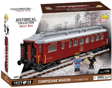 Cobi, Historical Collection, Great War, Compiegne Wagon 1918, klocki, 1927 elementów