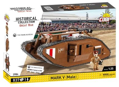 Cobi, Historical Collection Great War, Mark V Male, klocki, 837 elementów