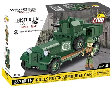 Cobi, Historical Collection, Great War, Rolls-Royce Armoured Car 1920 Pattern MK I, klocki, 267 elementów