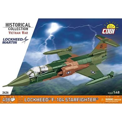 Cobi, Historical Collection, Vietnam War, LockheedF-104 Starfighter, klocki, 1:48, 430 elementów