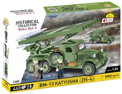 Cobi, Historical Collection, World War II, BM-13 Katyusha (ZIS-6), klocki, 1:35, 442 elementy