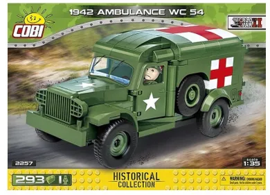 Cobi, Historical Collection WWII, 1942 Ambulance WC 54, klocki, 293 elementy