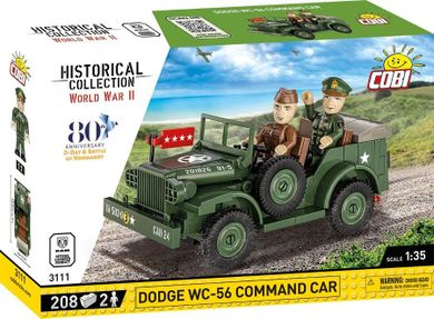 Cobi, Historical Collection WWII, Dodge WC-56 Command Car, 1:35, klocki, 208 elementów