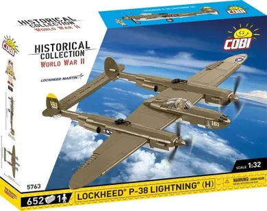 Cobi, Historical Collection WWII, Lockheed(R) P-38H Lightning, klocki, 652 elementy