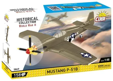 Cobi, Historical Collection WWII, Mustang P-51B, klocki, 158 elementów