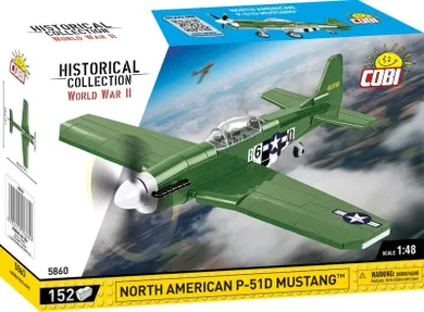 Cobi, Historical Collection WWII North American P-51 Mustang, amerykański jednosilnikowy myśliwiec, 152 klocki