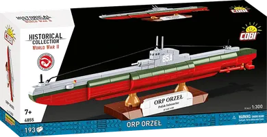 Cobi, Historical Collection, WWII, ORP Orzeł, klocki, 1:300, 193 elementy