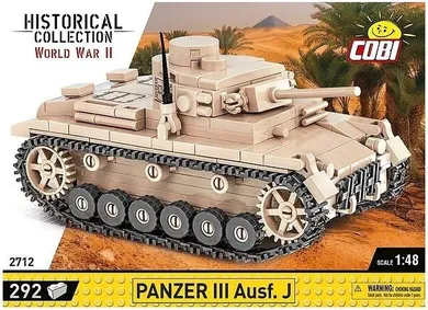 Cobi, Historical Collection WWII, Panzer III Ausf. J, czołg, klocki, 292 elementów