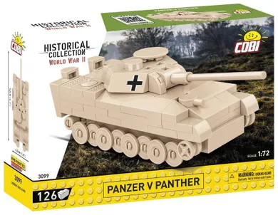 Cobi, Historical Collection WWII, Panzer V Panthe, klocki, 1:72, 126 elementów