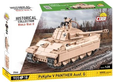 Cobi, Historical Collection WWII, PzKpfw V Panther Ausf. G, klocki, 905 elementów