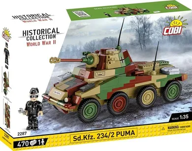 Cobi, Historical Collection, WWII, Sd.Kfz 234/2 Puma, 1:35, klocki, 470 elementów