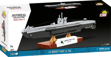 Cobi, Historical Collection, WWII, U-Boot VIIC U-96, klocki, 1:300, 162 elementów