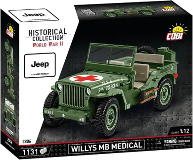 Cobi, Historical Collection WWII, Willys MB (Medical), klocki, 1131 elementów