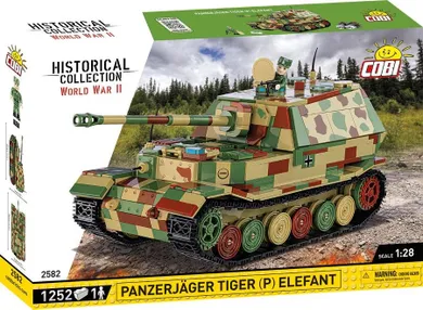 Cobi, Historical Collection WWII, WWII, Panzerjager Tiger (P) Elefant, 1:28, klocki, 1252 elementy