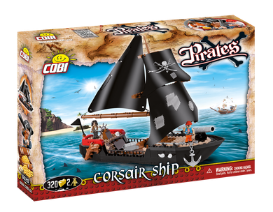 Cobi, Piraci, Statek piratów, klocki, 320 elementów