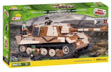 Cobi, Small Army, Ciężki niszczyciel czołgów Sd.Kfz.186 Jagdpanzer VI Jagdtiger, klocki, 565 elementów