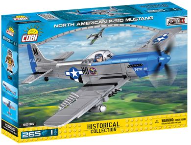 Cobi, Small Army, Myśliwiec amerykański North American P-51D Mustang, klocki, 230 elementów