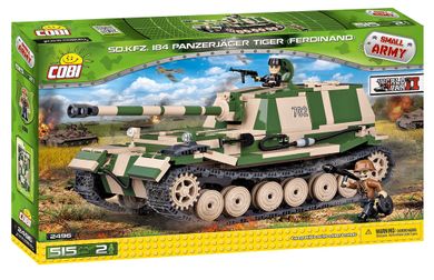 Cobi, Small Army, Niemiecki niszczyciel czołgów Panzerjäger Tiger (P) Ferdinand, klocki, 515 elementów