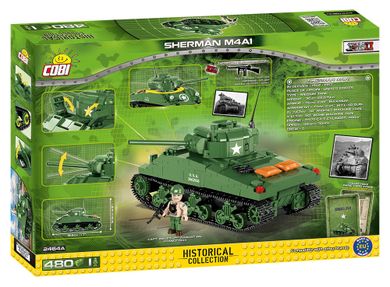 Cobi, Small Army, SHERMAN M4A1, klocki, 480 elementów