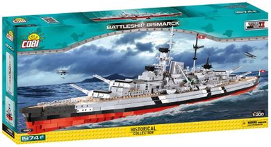 Cobi, Small Army, World of Warships, Battleship Bismarck, klocki, 1974 elementy