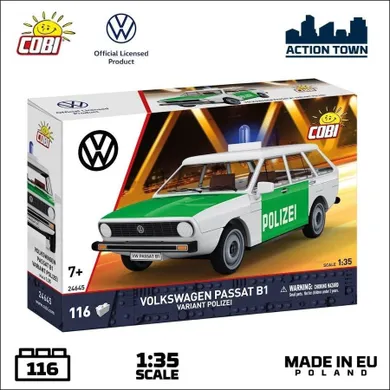 Cobi, Volkswagen Passat B1 Variant Polizei, klocki, 1:35, 116 elementów