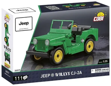 Cobi, Youngtimer Jeep Willys CJ-2A, 1:35, klocki, 111 elementów