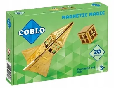 Coblo, Gold, klocki magnetyczne, 20 elementów