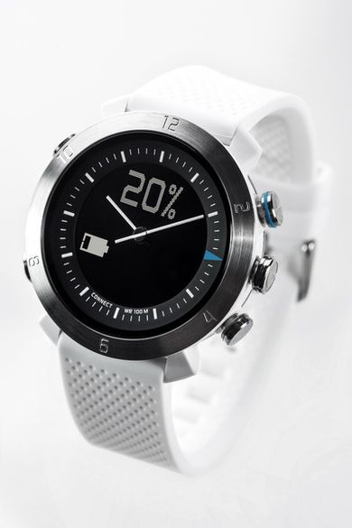 Cogito Classic, smartwatch, zegarek analogowy z cyfrowym wyświetlaczem, biały