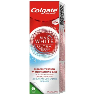 Colgate, Max White, pasta do zębów, ultra freshness pearls, 50ml