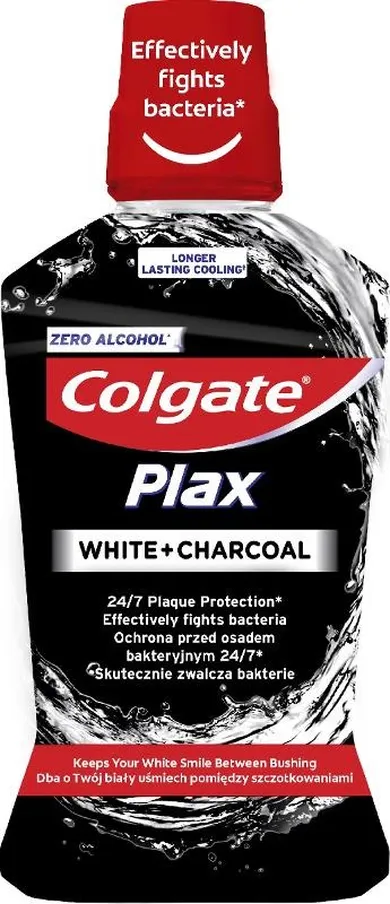Colgate, Plax Charcoal, płukanka do jamy ustnej, 500 ml