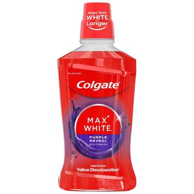 Colgate, plax max white, płyn do płukania jamy ustnej, purple reveal, 500 ml