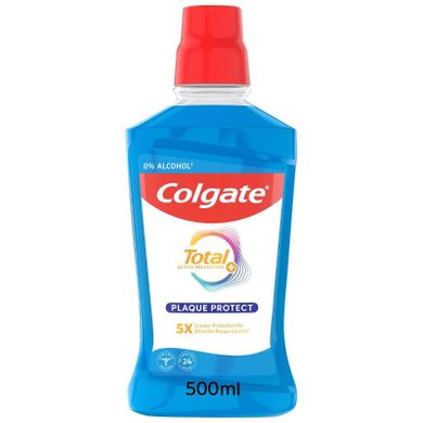 Colgate, total, płyn do płukania jamy ustnej, plaque protect, 500 ml