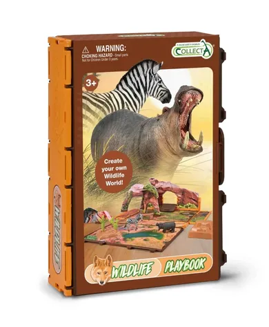 Collecta, Playbook, Świat dzikich zwierząt, zestaw z fiurkami, A1220