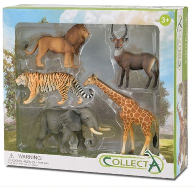 Collecta, zwierzęta z safari, zestaw figurek, 5 szt.
