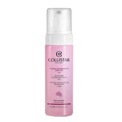 Collistar, Soothing Cleansing Foam, łagodząca pianka oczyszczająca do twarzy, 180 ml